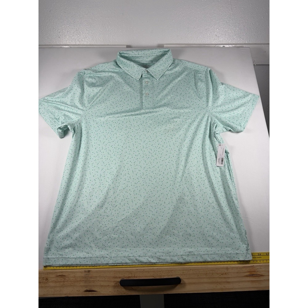 Members Mark Men's Patterned Performance Polo Size XL